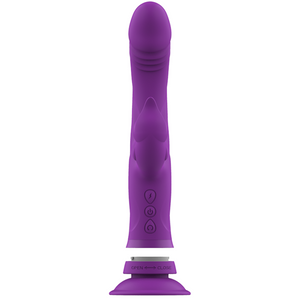 INTENSE - VIBRADOR DE SILICONE CASANOVA COELHO TRIPLO MOTOR ROXO