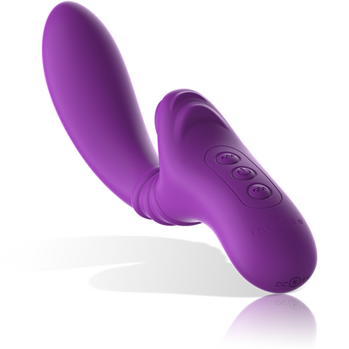 INTENSE - VIBRADOR FLEXÍVEL HARRY COM LÍNGUA ROXA