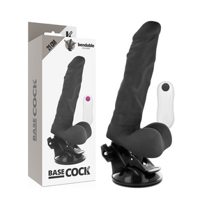 BASECOCK - VIBRADOR ARTICULVEL CONTROLE REMOTO NATURAL 21 CM -O- 5 CM