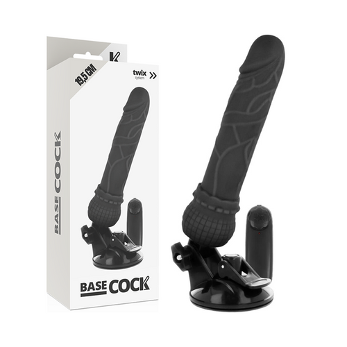 BASECOCK - VIBRADOR DE CONTROLE REMOTO NATURAL REALISTA BASECOCK 19,5 CM