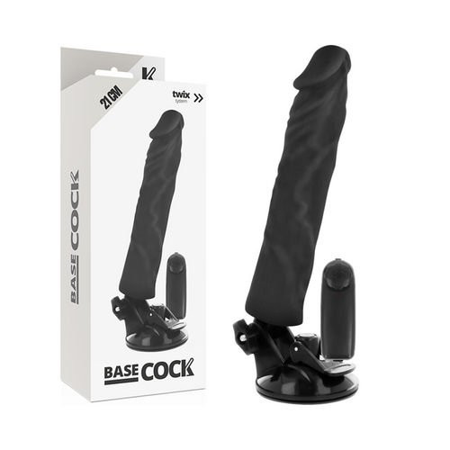 BASECOCK - VIBRADOR REALÍSTICO CONTROLE REMOTO NATURAL 21 CM -O- 4 CM