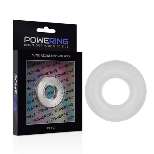 POWERING- ANEL PARA PÊNIS SUPER FLEXÍVEL E RESISTENTE 4,5CM PR07 TRANSPARENTE