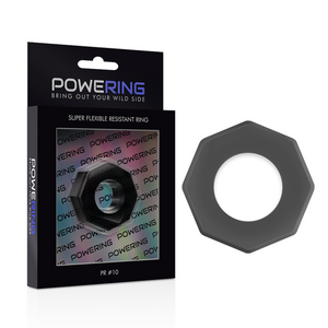 POWERING - ANEL PARA O PÉNIS SUPER FLEXÍVEL E RESISTENTE 5CM PR10 PRETO