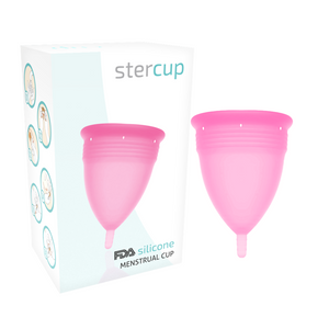 STERCUP - COPO MENSTRUAL DE SILICONE FDA ROSA - TAMANHO S