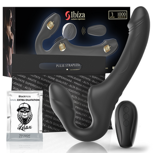 IBIZA - VIBRADOR STRAPLESS COM BOTO DE CONTROLE REMOTO