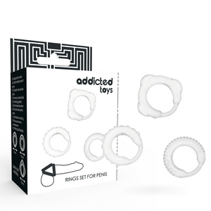 ADDICTED TOYS - C-RING SET CLARO