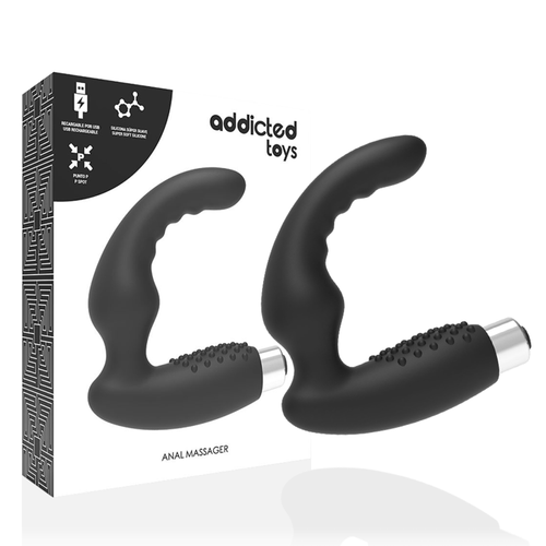 ADDICTED TOYS - VIBRADOR PROSTTICO VIBRADOR RECARREGVEL - MODELO 2 - PRETO