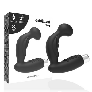 ADDICTED TOYS -VIBRADOR PROSTTICO VIBRADOR RECARREGVEL- MODELO 3 - PRETO