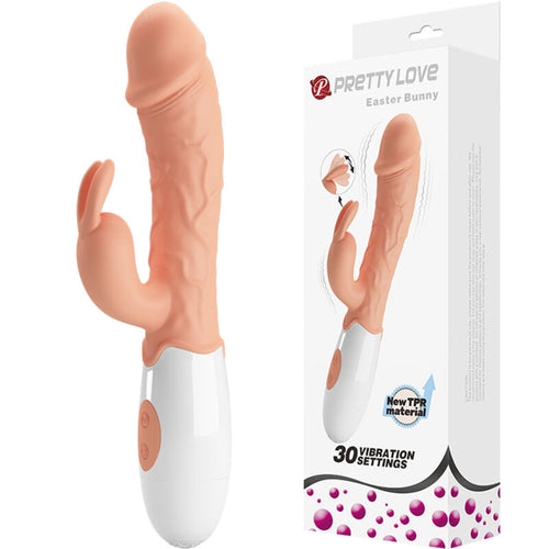 PRETTY LOVE - VIBRADOR COELHO DA PSCOA COM ESTIMULADOR