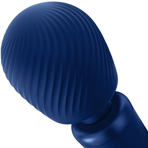 FUN FACTORY - VIM SILICONE RECARREGVEL VIBRANTE PESO RUMBLE WAND MIDNIGHT BLUE