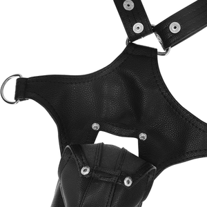 FETISH SUBMISSIVE ATTITUDE - ARNÊS JOCK STRAP DE COURO ECO MASCULINO