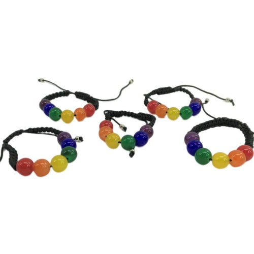 PRIDE - PULSEIRA DE BOLA PEQUENA BANDEIRA LGBT