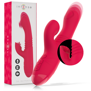 INTENSE - VIBRADOR UP & DOWN RECARREGVEL DUA MULTIFUNO COM LÍNGUA VERMELHA