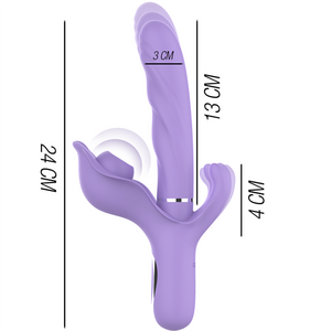 INTENSE - BILLIE MULTIFUNO VIBRADOR RECARREGVEL SUCO E PULSAO ROXO