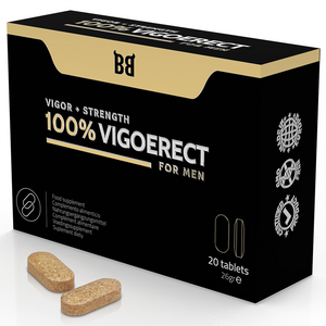 BLACK BULL - 100% VIGOERECT VIGOR + FORÇA PARA HOMENS 20 COMPRIMIDOS