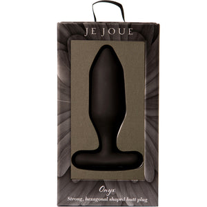 JE JOUE - VIBRADOR ANAL PLUG ONYX PRETO