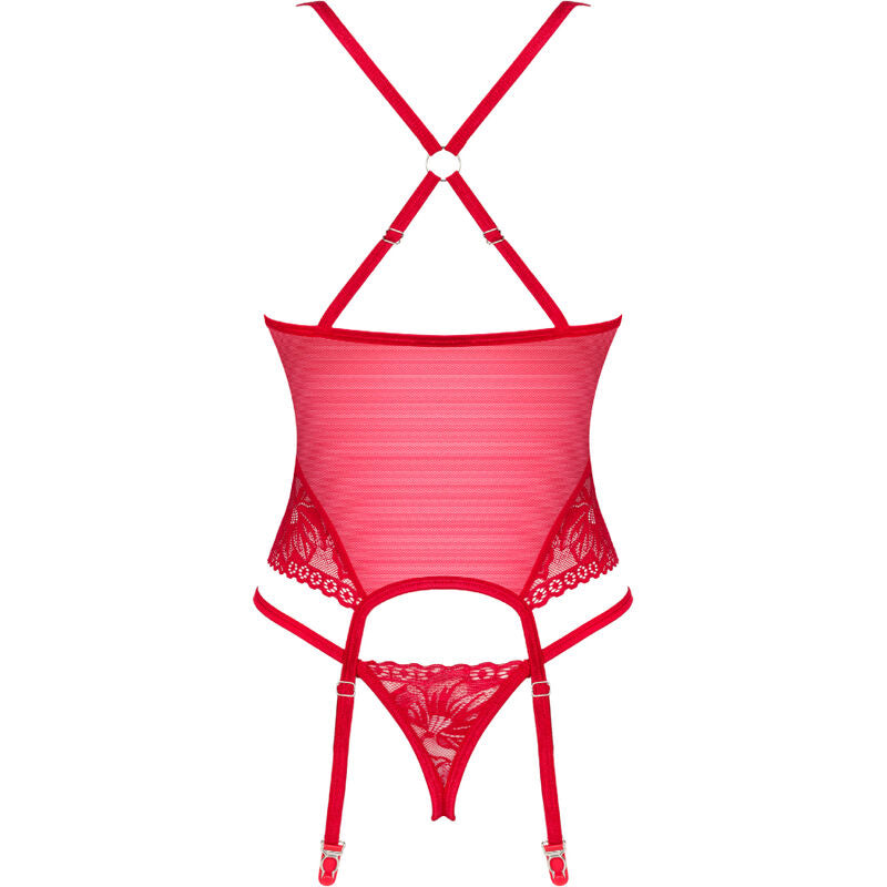 OBSESSIVE - LACELOVE CORSET VERMELHO XS/S