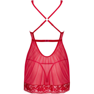 OBSESSIVE - LACELOVE BABYDOLL & TANGA VERMELHA M/L