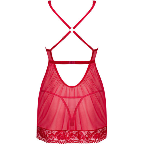 OBSESSIVE - LACELOVE BABYDOLL & TANGA VERMELHA M/L