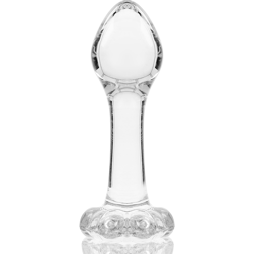 NEBULA SERIES BY IBIZA - MODELO 2 ANAL PLUG VIDRO BOROSILICADO TRANSPARENTE 11 CM -O- 3.5 CM