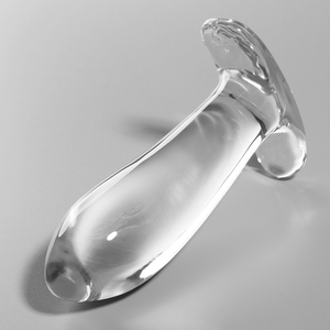 NEBULA SERIES BY IBIZA - MODELO 5 ANAL PLUG VIDRO BOROSILICADO TRANSPARENTE 12.5 CM -O- 3.5 CM