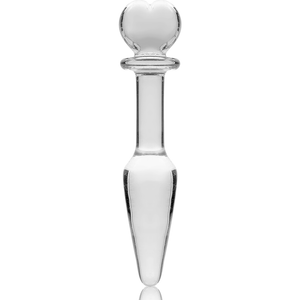 NEBULA SERIES BY IBIZA - MODELO 7 ANAL PLUG VIDRO BOROSILICADO TRANSPARENTE 13.5 CM -O- 3 CM