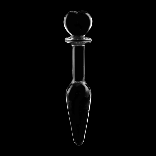 NEBULA SERIES BY IBIZA - MODELO 7 ANAL PLUG VIDRO BOROSILICADO TRANSPARENTE 13.5 CM -O- 3 CM