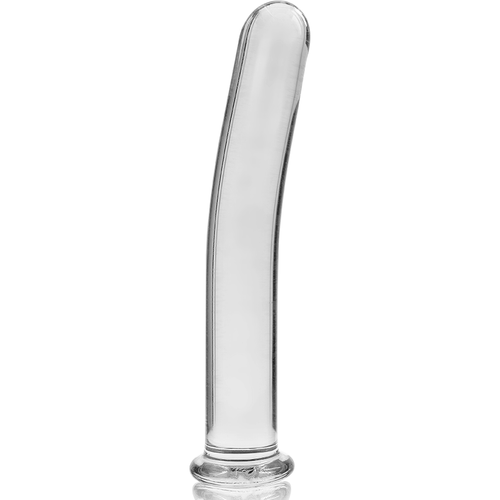 NEBULA SERIES BY IBIZA - MODELO 8 DILDO VIDRO BOROSILICADO TRANSPARENTE 14.5 CM -O- 2 CM