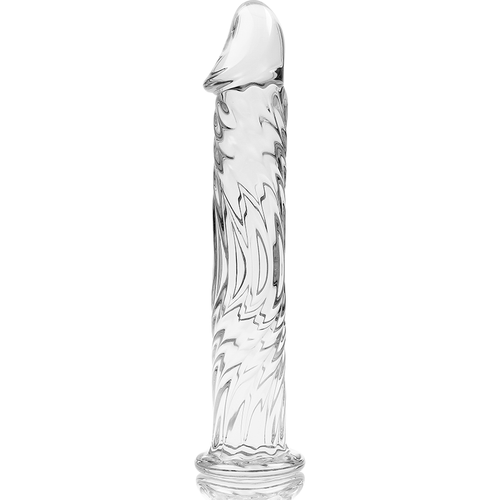 NEBULA SERIES BY IBIZA - MODELO 12 DILDO VIDRO BOROSILICADO TRANSPARENTE 17 CM -O- 3.5 CM