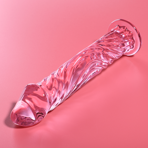 NEBULA SERIES BY IBIZA - MODELO 12 DILDO VIDRO BOROSILICADO TRANSPARENTE 17 CM -O- 3.5 CM