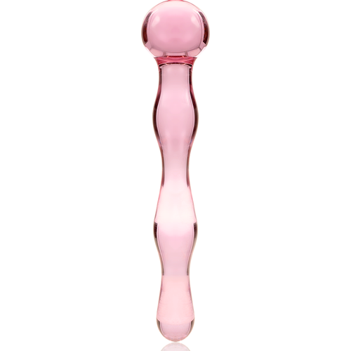 NEBULA SERIES BY IBIZA - MODELO 13 DILDO VIDRO BOROSILICADO TRANSPARENTE 18 CM -O- 3.5 CM