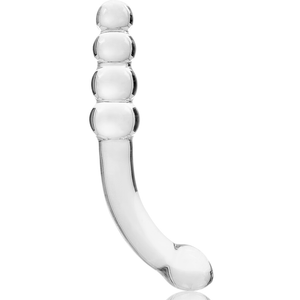 NEBULA SERIES BY IBIZA - MODELO 14 DILDO VIDRO BOROSILICADO TRANSPARENTE 18.5 CM -O- 3 CM