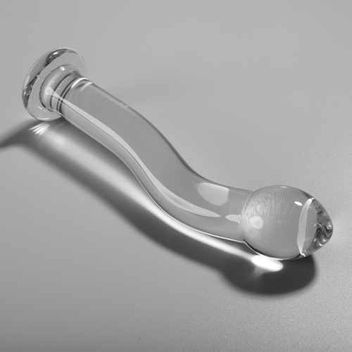 SÉRIE NEBULA BY IBIZA - MODELO 18 DILDO VIDRO BOROSILICADO TRANSPARENTE 18.5 CM -O- 3.5 CM