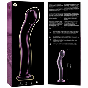 SÉRIE NEBULA BY IBIZA - MODELO 18 DILDO VIDRO BOROSILICADO TRANSPARENTE 18.5 CM -O- 3.5 CM