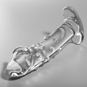 NEBULA SERIES BY IBIZA - MODELO 19 DILDO VIDRO BOROSILICADO TRANSPARENTE 18.5 CM -O- 4 CM