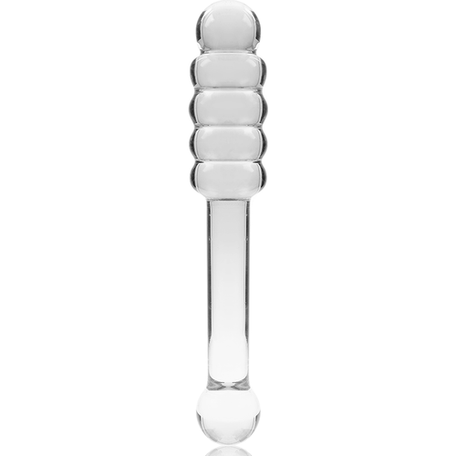 NEBULA SERIES BY IBIZA - MODELO 20 DILDO VIDRO BOROSILICADO TRANSPARENTE 20.5 CM -O- 3 CM