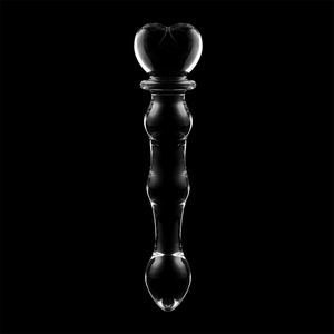 NEBULA SERIES BY IBIZA - MODELO 21 DILDO VIDRO BOROSILICADO TRANSPARENTE 20.5 CM -O- 3.5 CM