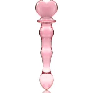 NEBULA SERIES BY IBIZA - MODELO 21 DILDO VIDRO BOROSILICADO TRANSPARENTE 20.5 CM -O- 3.5 CM