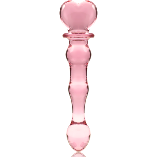 NEBULA SERIES BY IBIZA - MODELO 21 DILDO VIDRO BOROSILICADO TRANSPARENTE 20.5 CM -O- 3.5 CM