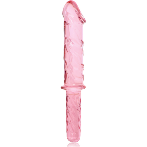 NEBULA SERIES BY IBIZA - MODELO 24 DILDO VIDRO BOROSILICADO TRANSPARENTE 28.5 CM -O- 5 CM