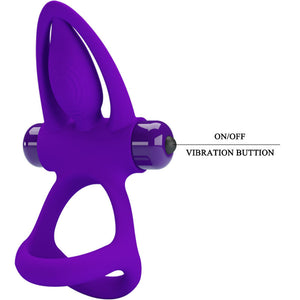 PRETTY LOVE - ANEL VIBRADOR 10 VIBRAÕES LILA SILICONE