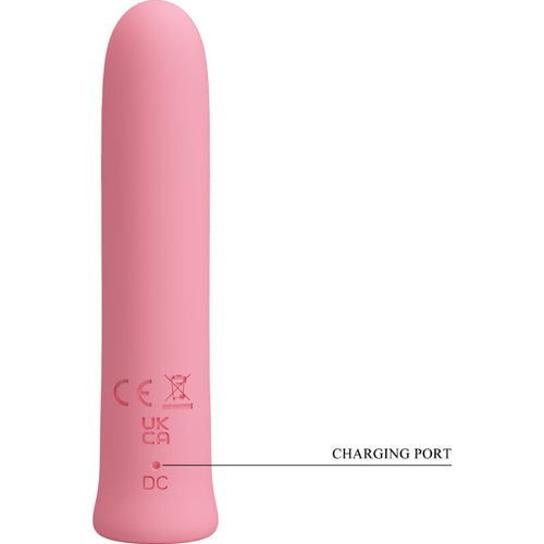 PRETTY LOVE - VIBRADOR CURTIS MINI SUPER POWER 12 VIBRAÕES DE SILICONE ROSA