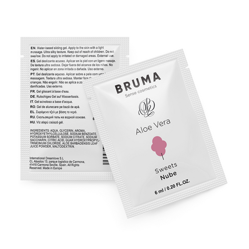 BRUMA - GEL DESLIZANTE DE ALOE VERA SABOR DOCES 6 ML