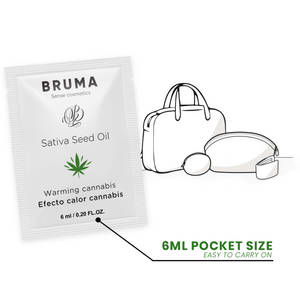 BRUMA - SATIVA SEED OIL SLIDING GEL AQUECEDOR SABOR CANNABIS 6 ML