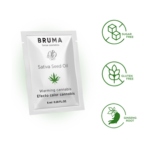 BRUMA - SATIVA SEED OIL SLIDING GEL AQUECEDOR SABOR CANNABIS 6 ML