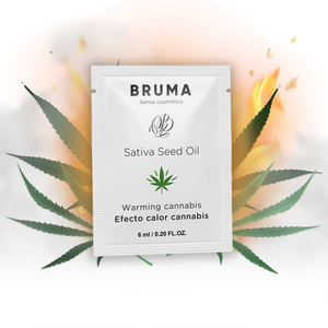 BRUMA - SATIVA SEED OIL SLIDING GEL AQUECEDOR SABOR CANNABIS 6 ML