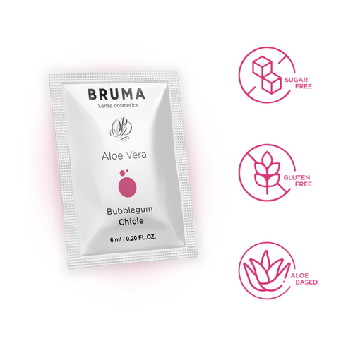 BRUMA - GEL DESLIZANTE DE ALOE VERA SABOR BUBBLEGUM 6 ML