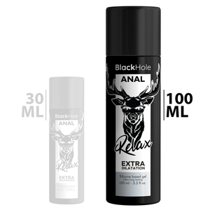 BLACK HOLE - GEL BASE DE SILICONE DILATAÇÃO ANAL 100 ML