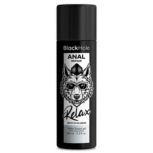 BLACK HOLE - REPARO ANAL RELAX À BASE DE ÁGUA COM HYALURON 100 ML