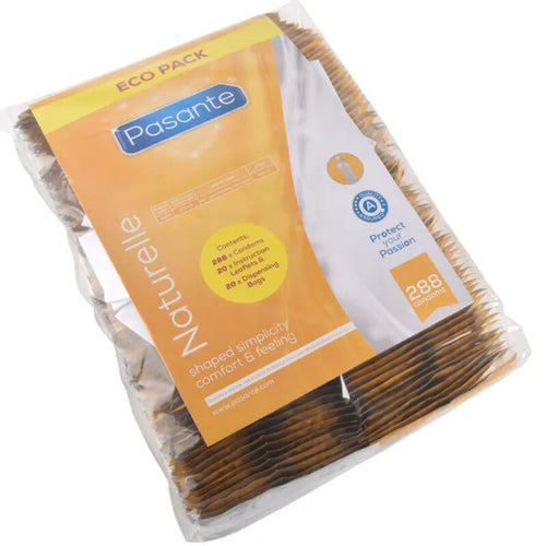 PASANTE - SACO DE PRESERVATIVOS ECO PACK NATURELLE 288 UNIDADES